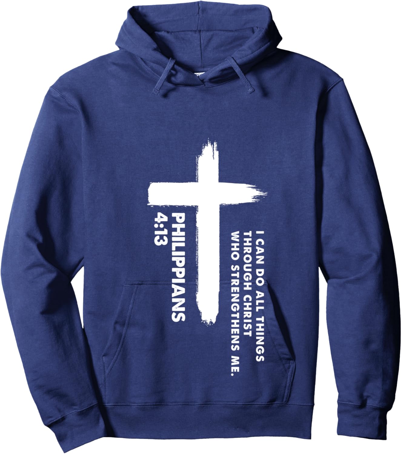 I Can Do All Things Through Christ Hoodie - Hoodie | Navy