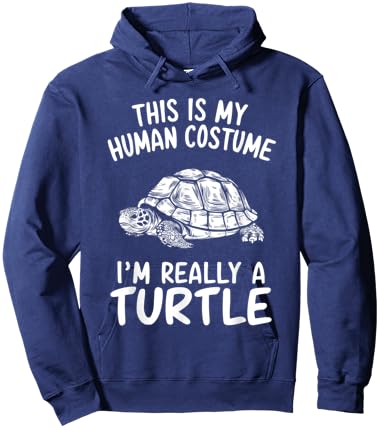 This Is My Human Costume I'm Really A Turtle Halloween Hoodie - Hoodie | Navy