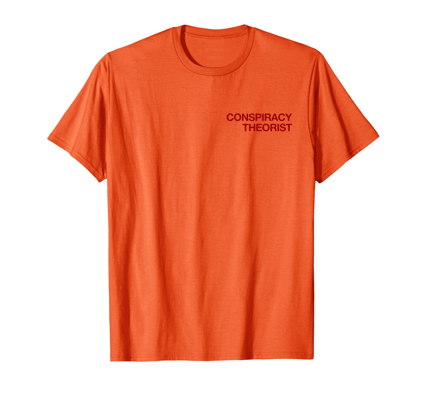 Conspiracy Theorist (with print on back - backprint) T-Shirt