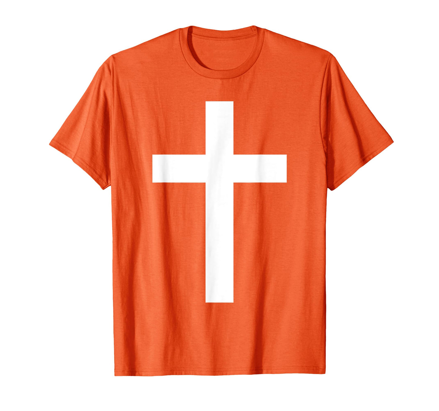 White Christian Jesus Cross Green T-Shirt