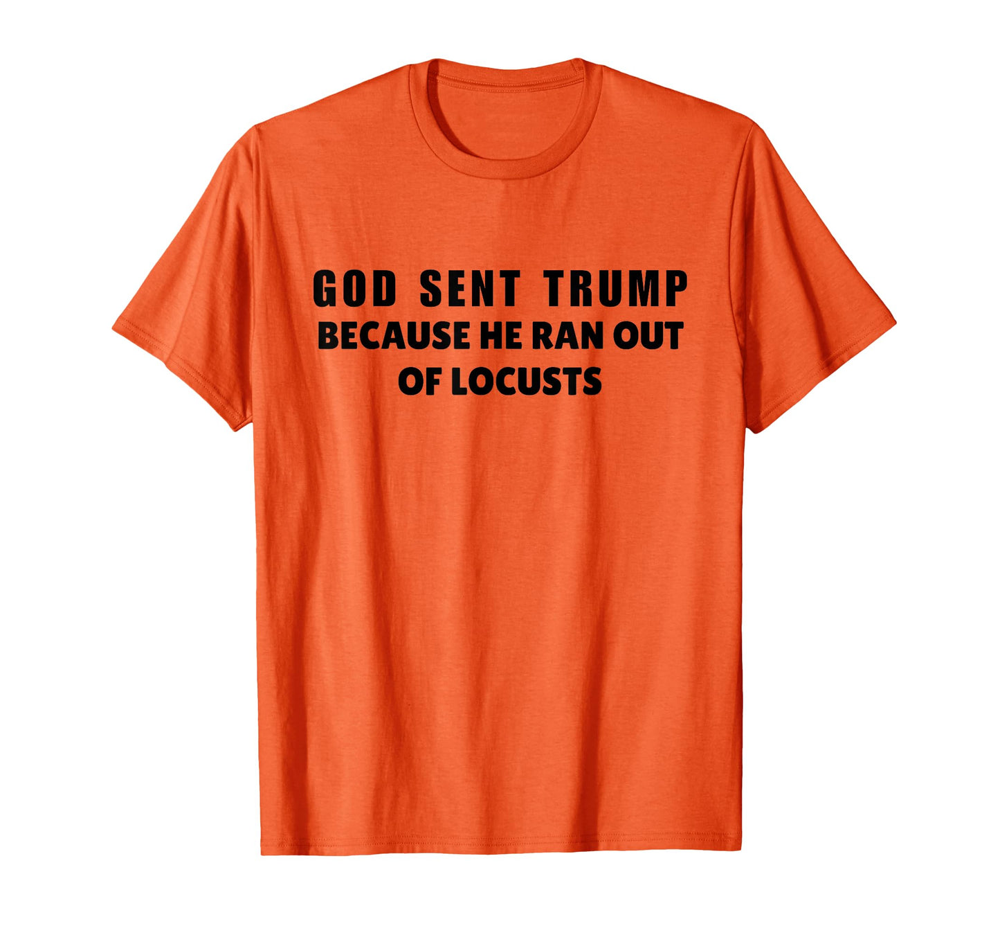 God Sent Trump Because He Ran Out Of Locusts Anti-Trump T-Shirt