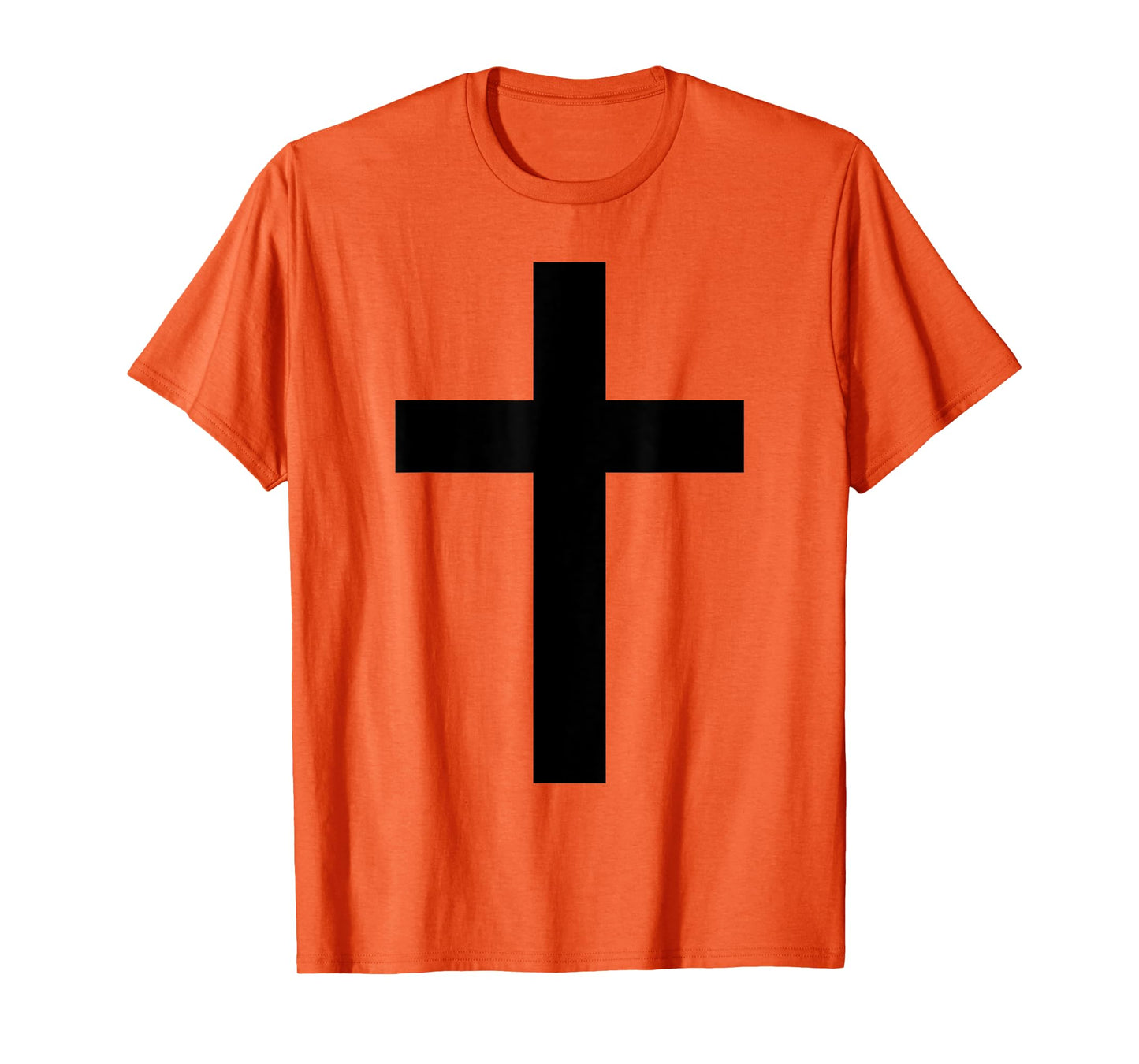 Black Cross White T-Shirt