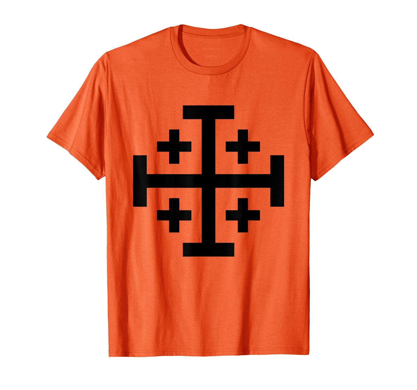 Jerusalem Cross Catholic Christian The Crusades History Cool T-Shirt