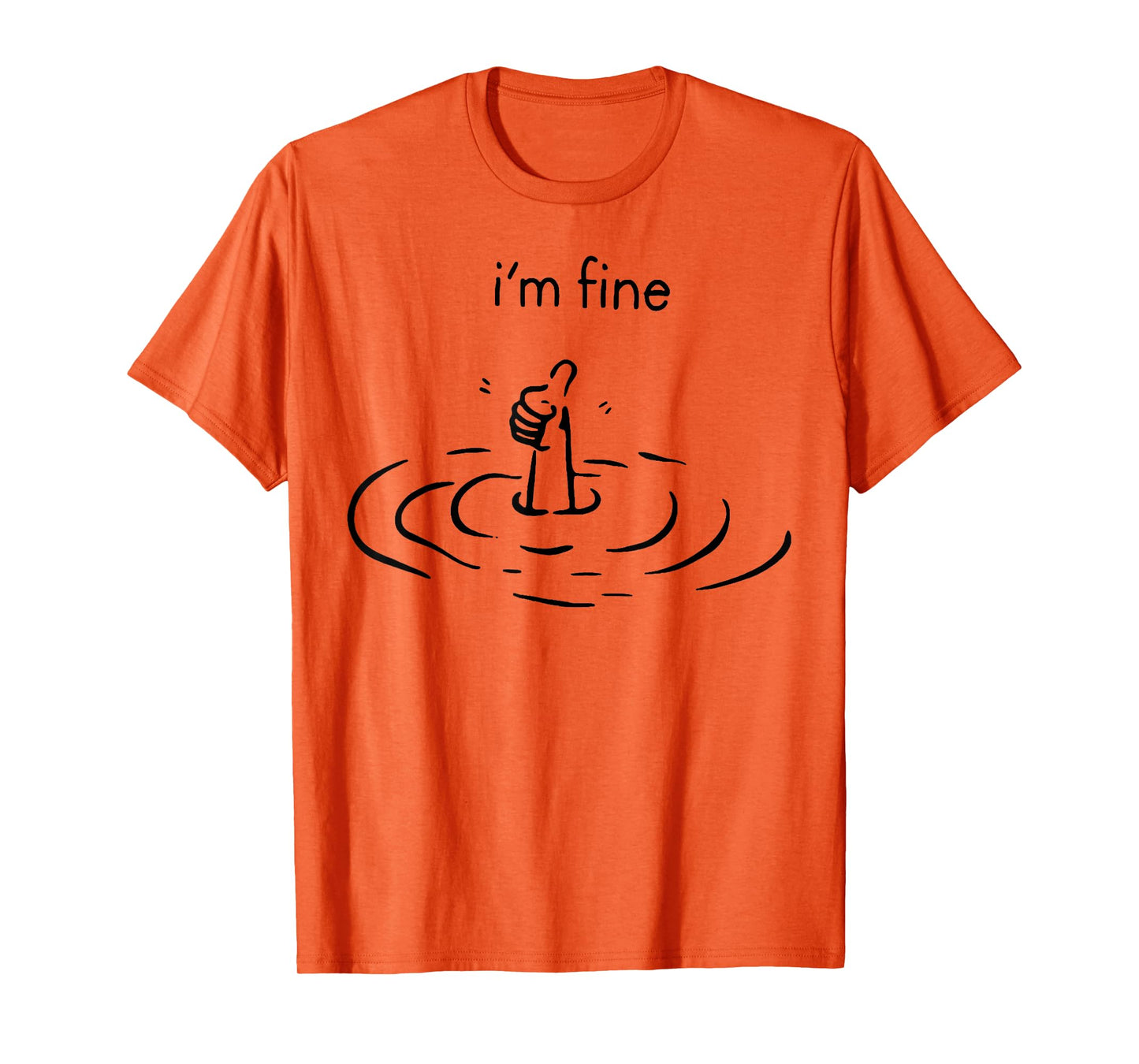 women's i'm fine print T-Shirt, Women's, Grey, Small