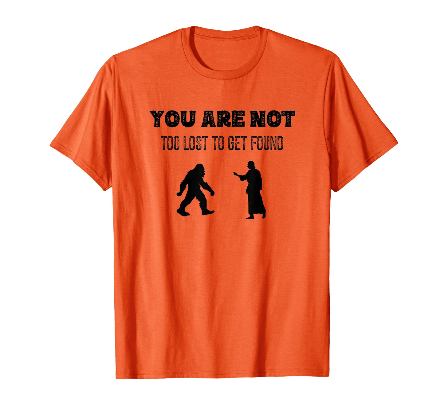 Sasquatch Jesus Follower Bigfoot Christian Humor Mom Dad T-Shirt