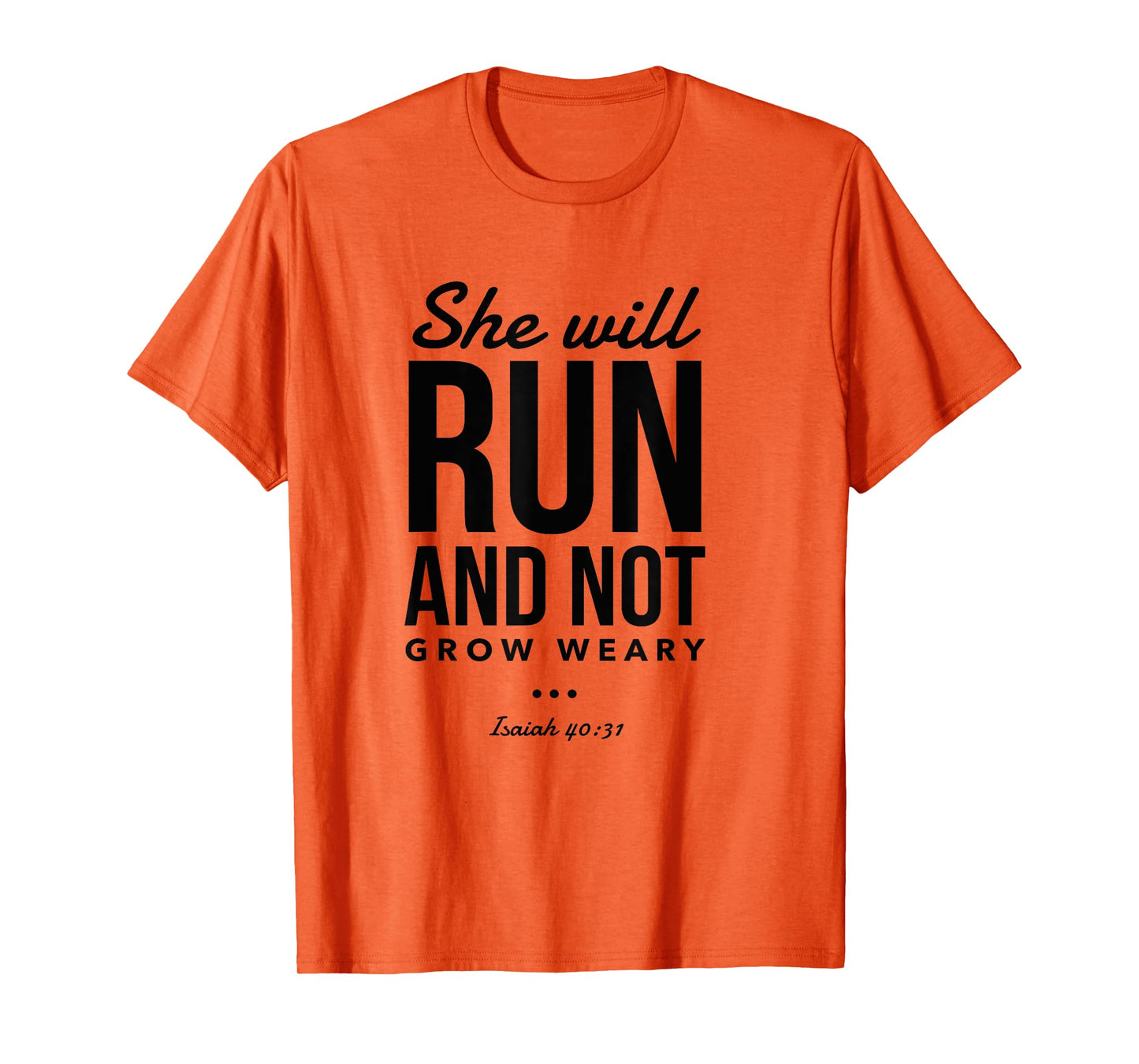 Christian Bible Verses Running Women Religious Runner Proverb T-Shirt