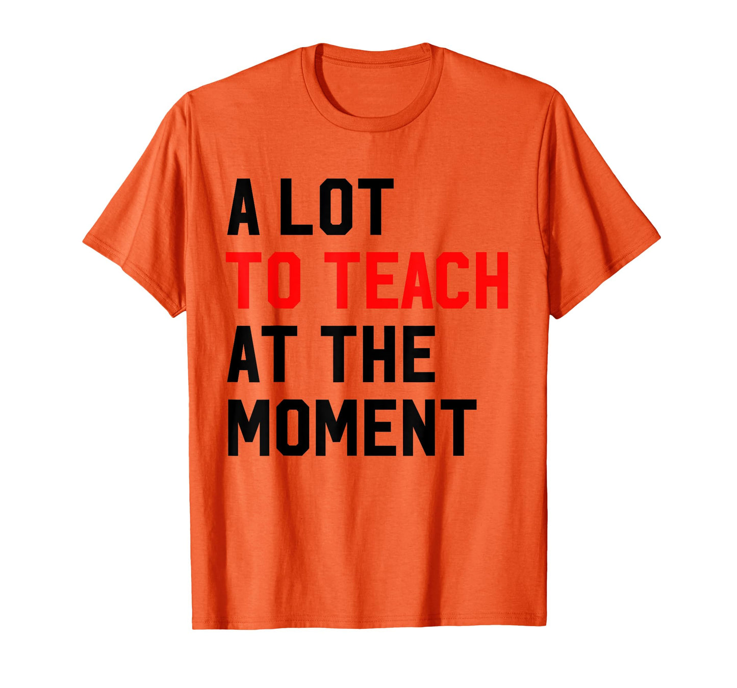 Funny Quote A Lot To Teach At the Moment Teacher Women Gifts T-Shirt