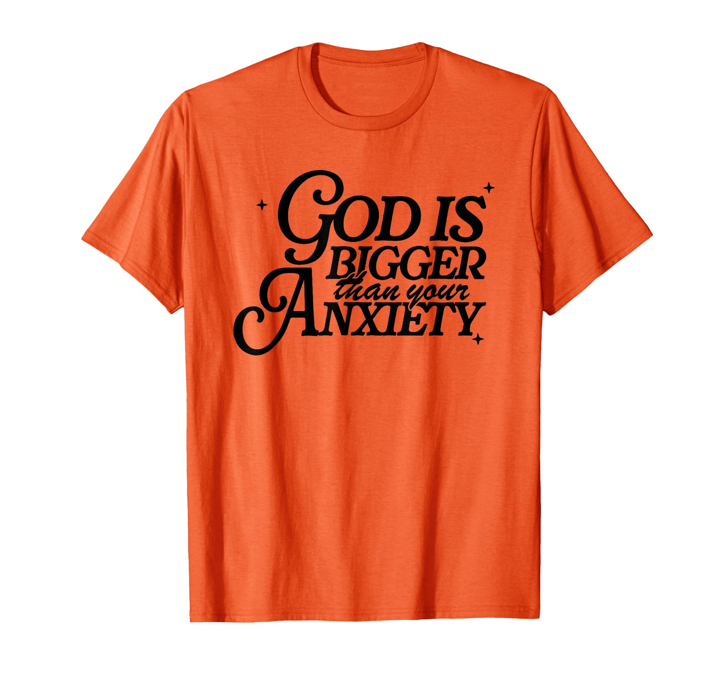God Is Bigger Than Your Anxiety, Christian Retro T-Shirt
