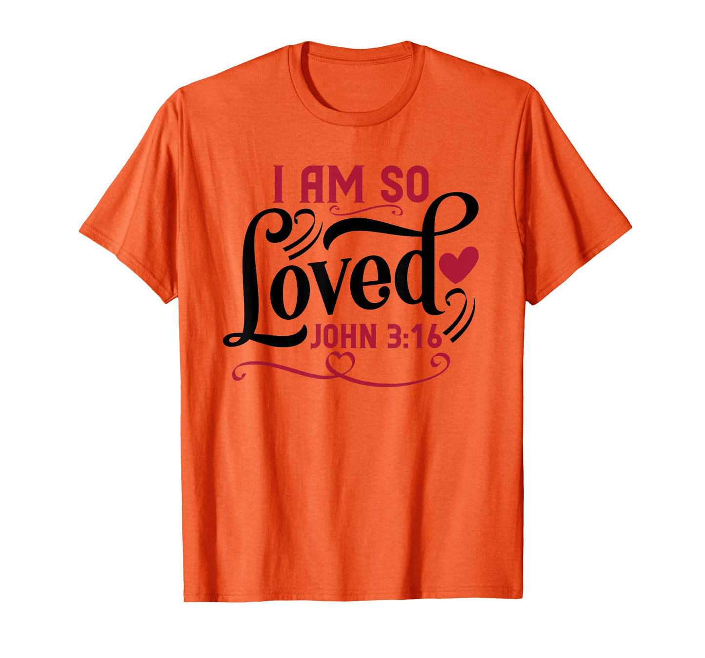 Inspired In The Bible I Am So Loved T-Shirt, Unisex-Adults, Unisex-Kids, Grey, Small, Short Sleeve, T-Shirt