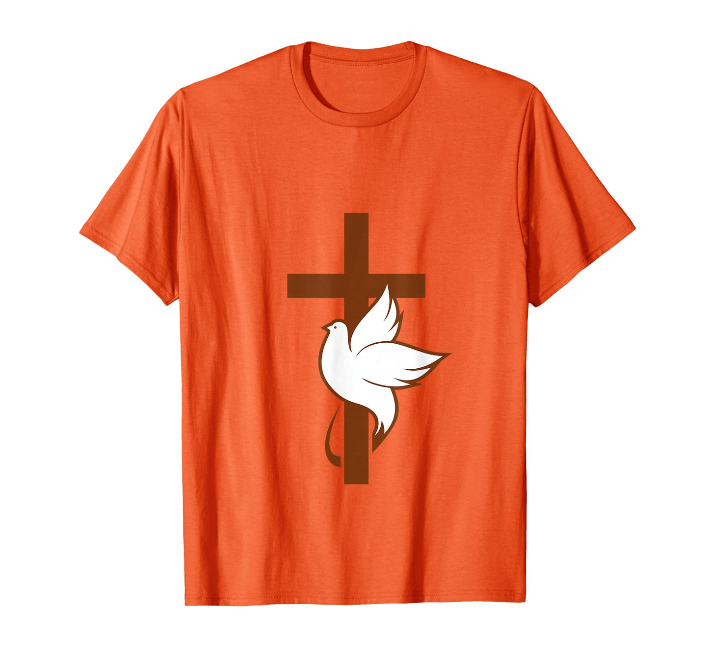 Cross with White Dove - Symbol of Faith, Peace and Hope T-Shirt