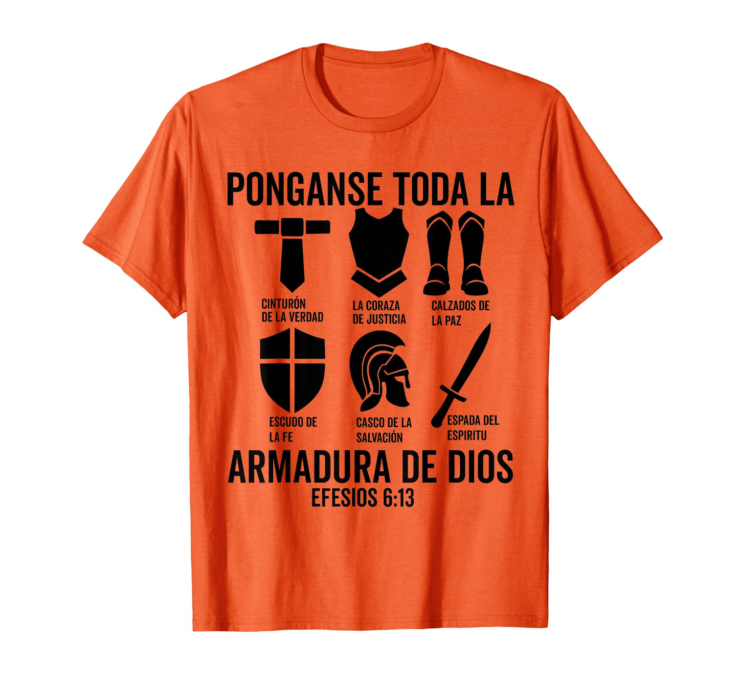 Camiseta cristiana espanol Efesios 6:13 Spanish Christians T-Shirt