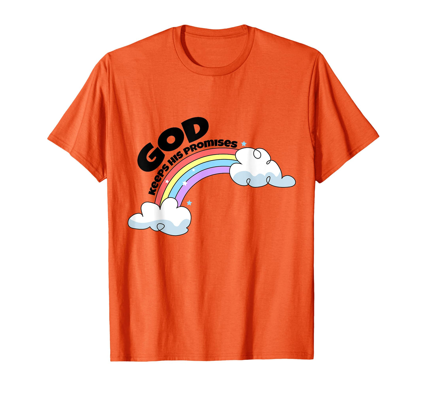 God Keep His Promises Christian Rainbow Religious Faith T-Shirt