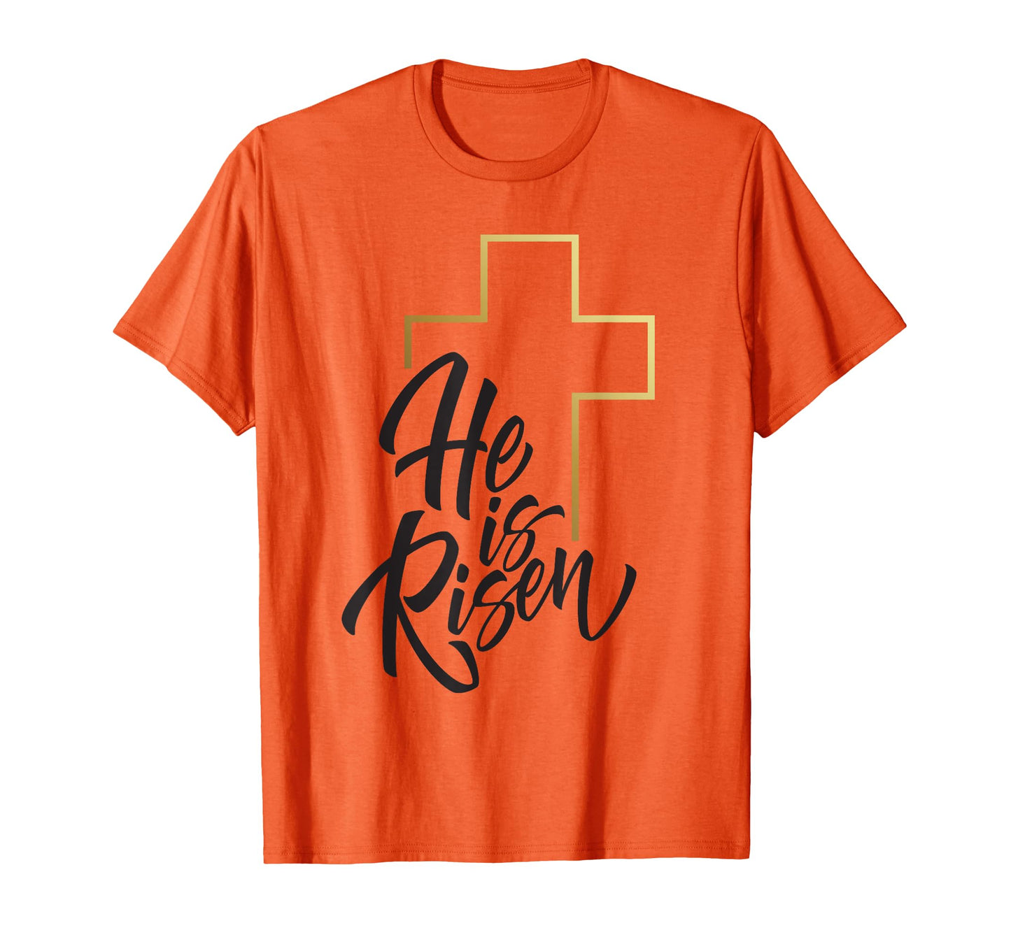 Happy Easter Shirt He Is Risen Jesus Cross Scripture Matthew T-Shirt