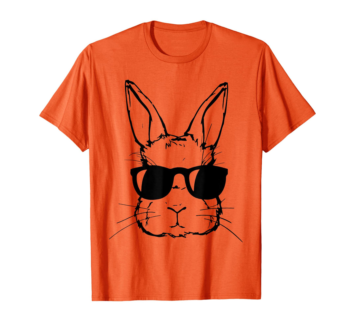 Cute Bunny Rabbit Face Tie Dye Glasses Girl Happy Easter Day T-Shirt