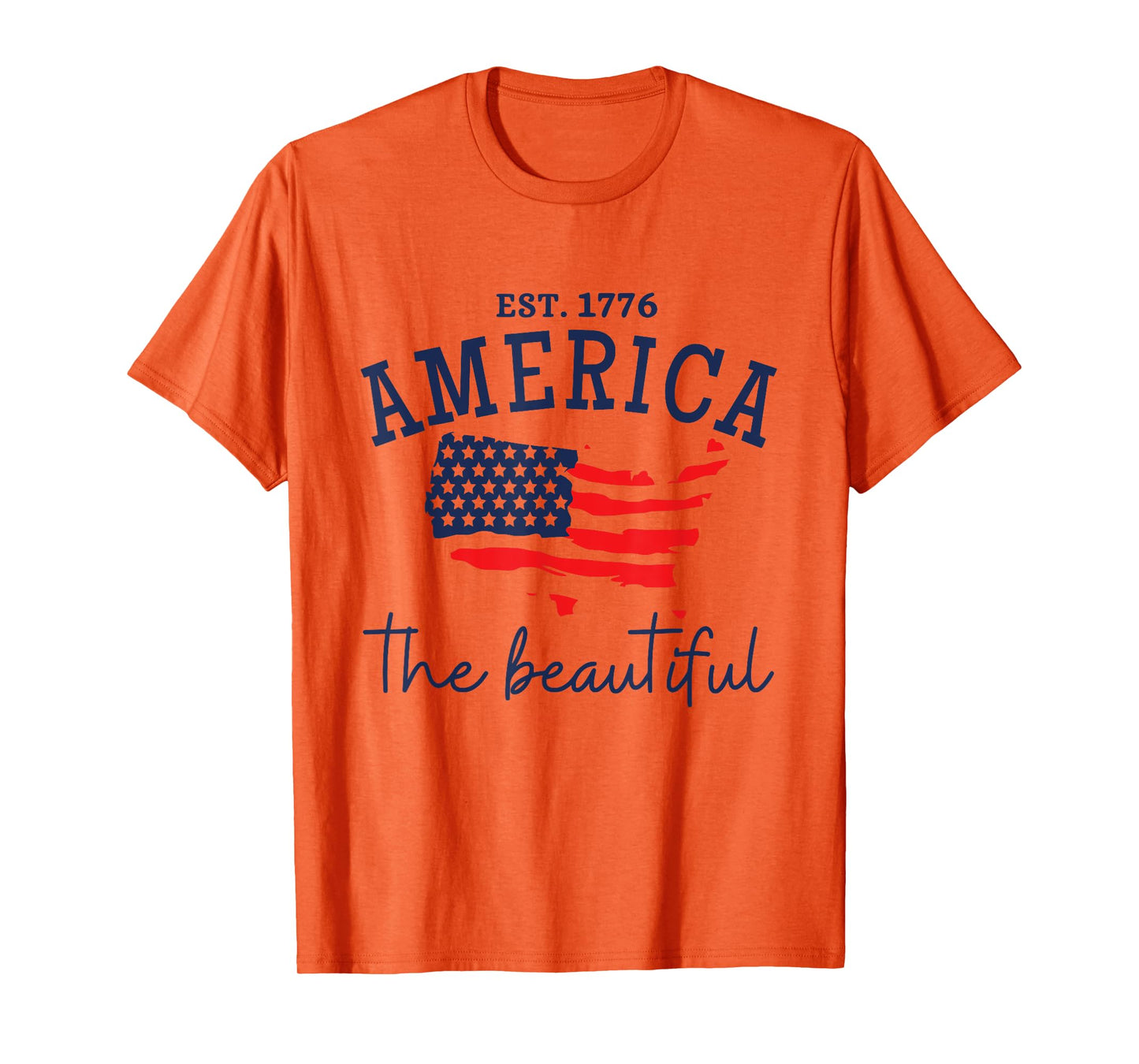America The Beautiful Patriotic 4th Of July Independen Day T-Shirt