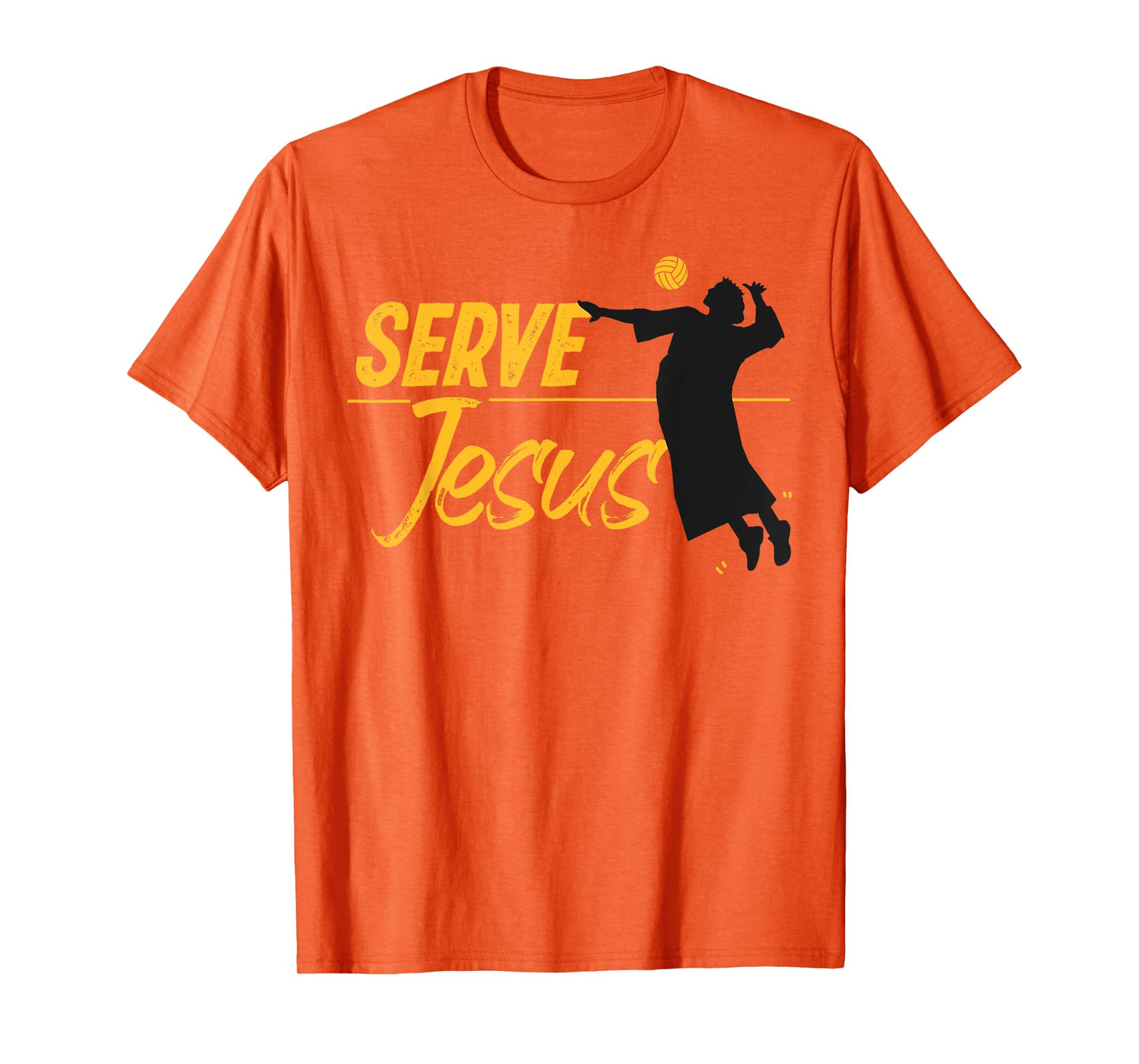 Volleyball Player Team Jesus Christian Serve Jesus T-Shirt
