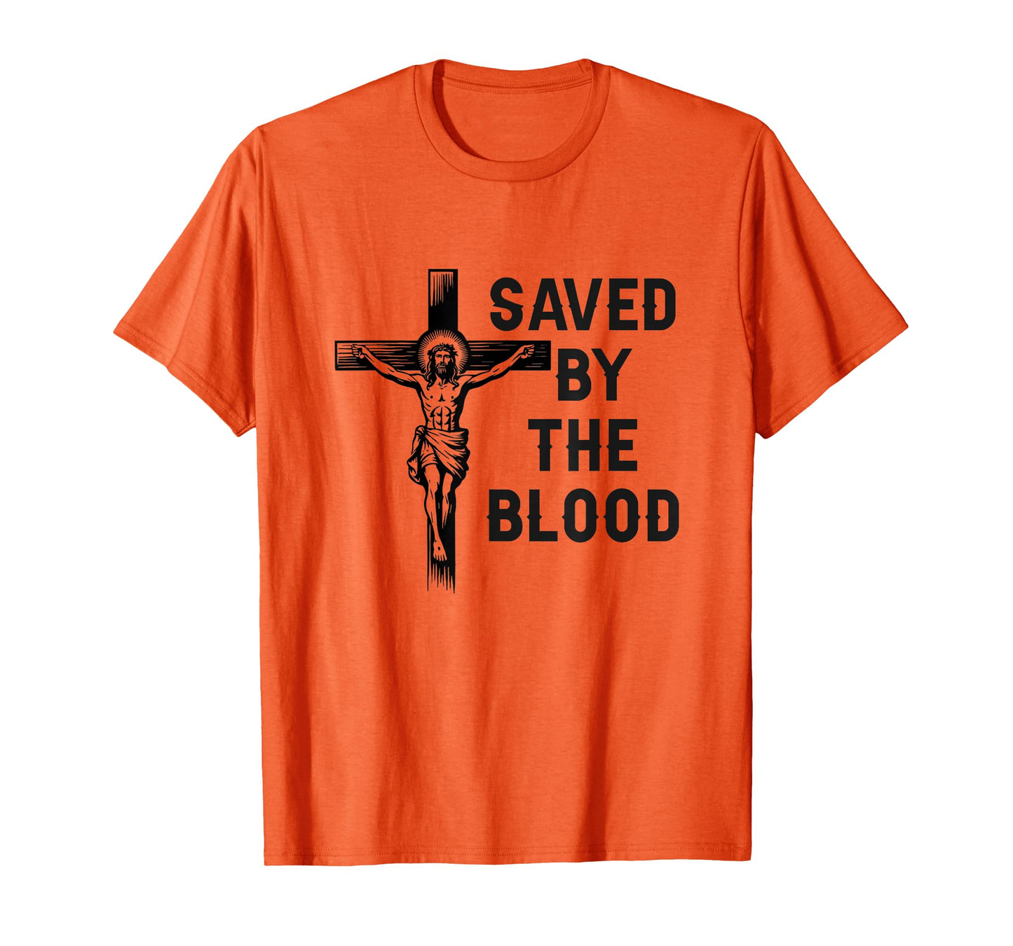 Saved by The Blood of Jesus-Christian Faith Bible T-Shirt