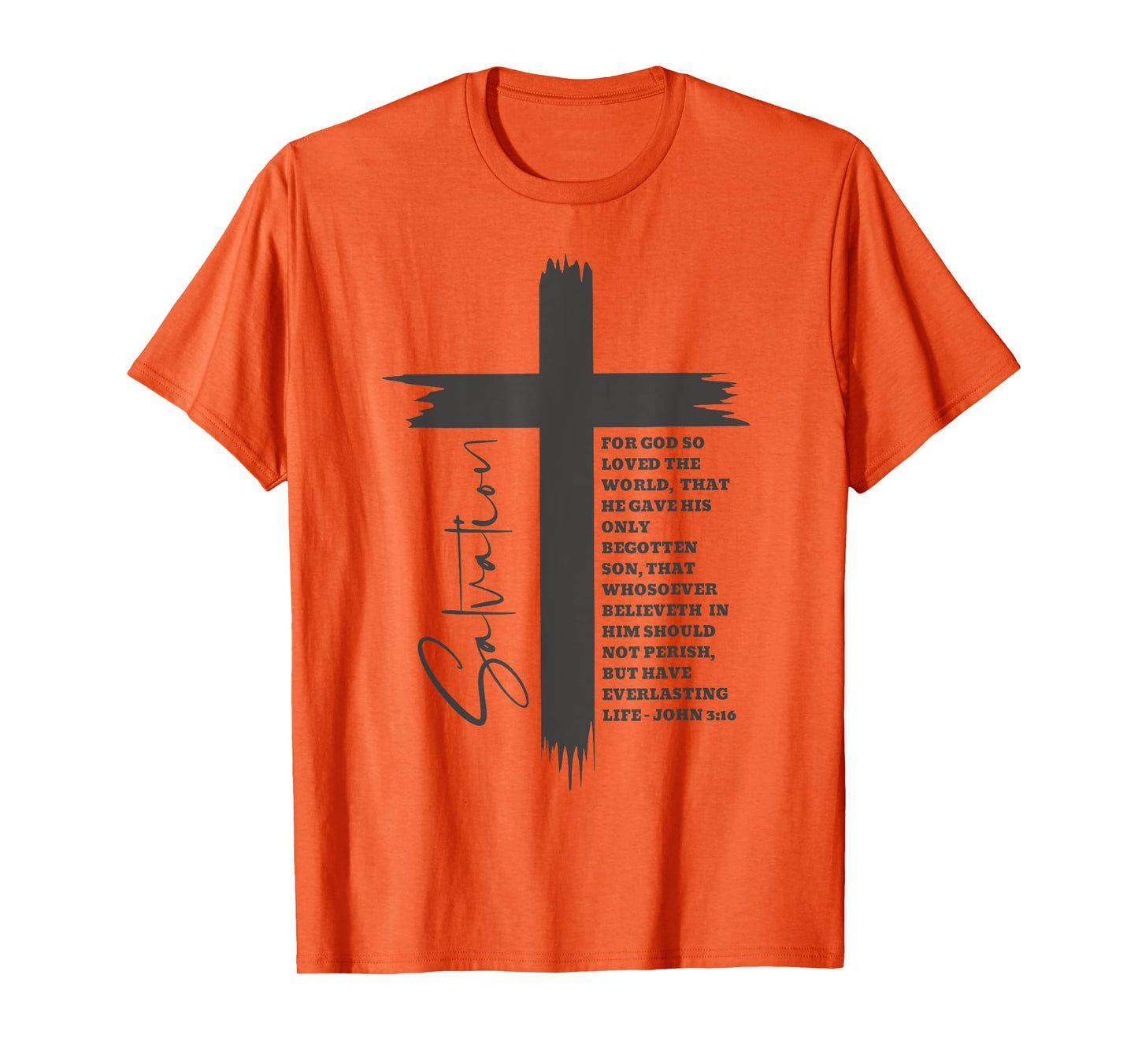 John 3:16 Christian Cross Bible T-Shirt