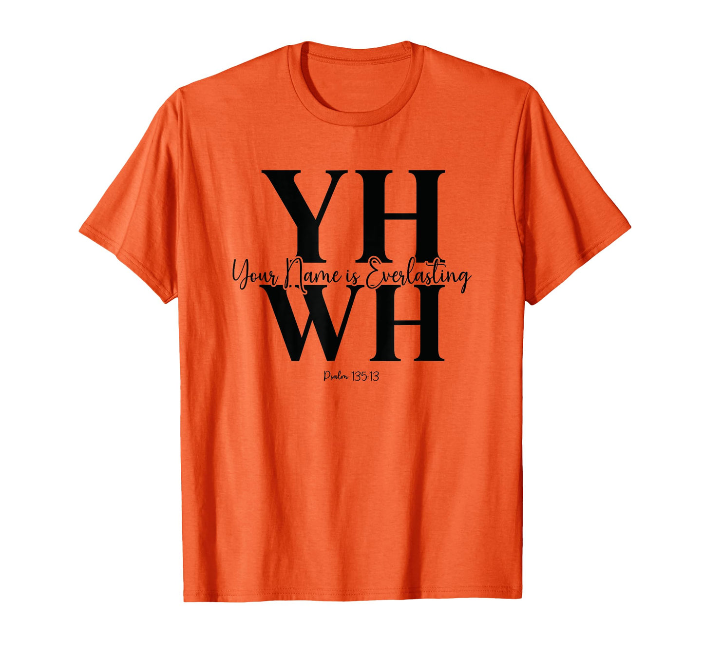 YHWH Modern Bold Christian Faith Minimalist Design T-Shirt