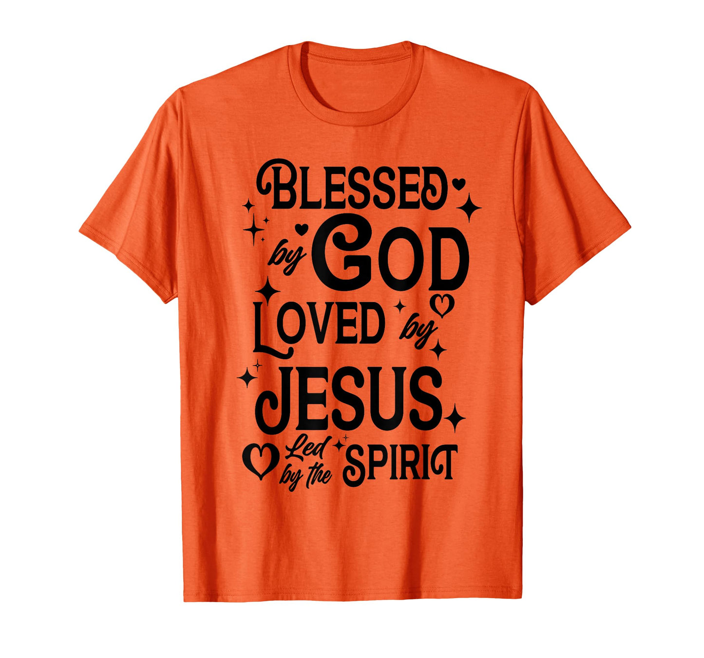 Blessed By God Loved By Jesus Sparklecore Aesthetics Cute T-Shirt