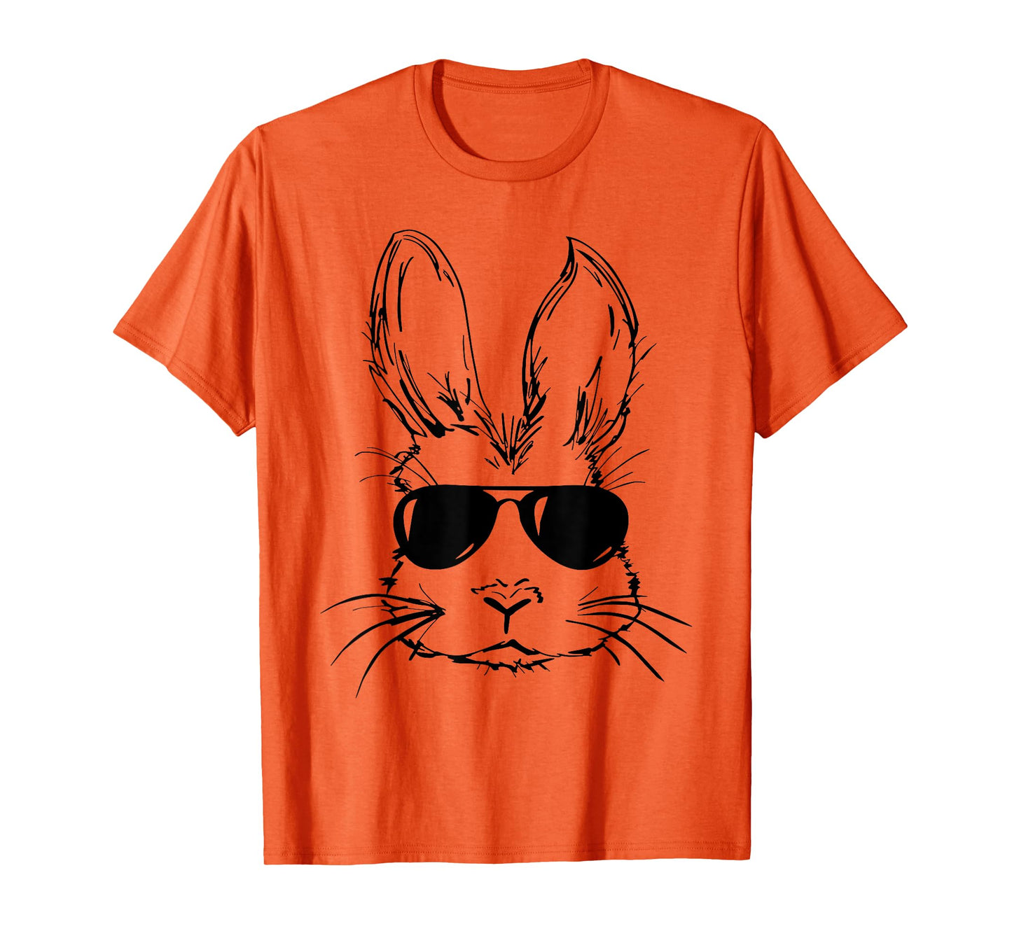 Cute Bunny Rabbit Face Tie Dye Glasses Girl Happy Easter Day T-Shirt