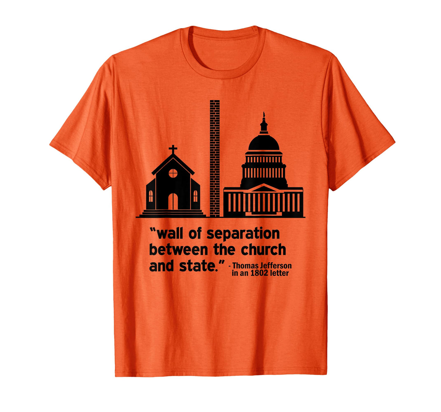 Build the Wall Separation Of Church and State America God T-Shirt
