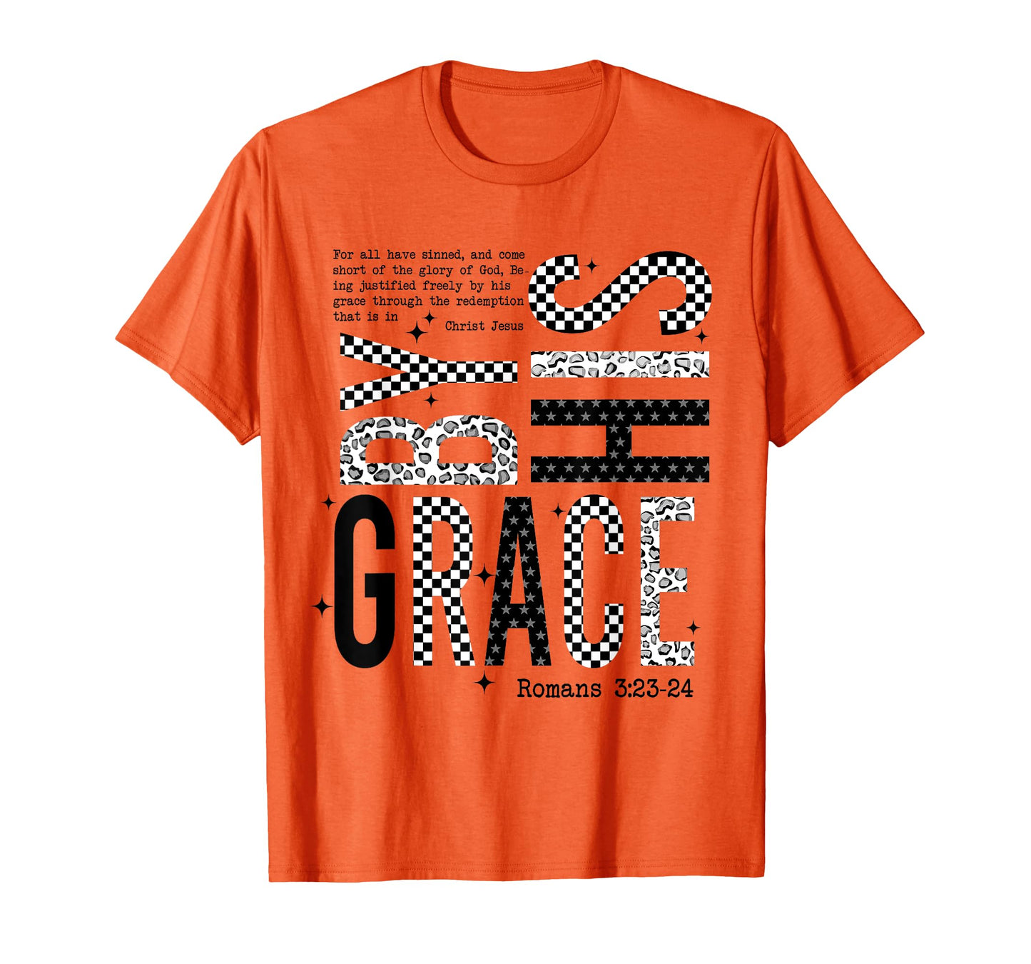Saved by His Amazing Grace, Jesus Bible Verse Christian T-Shirt