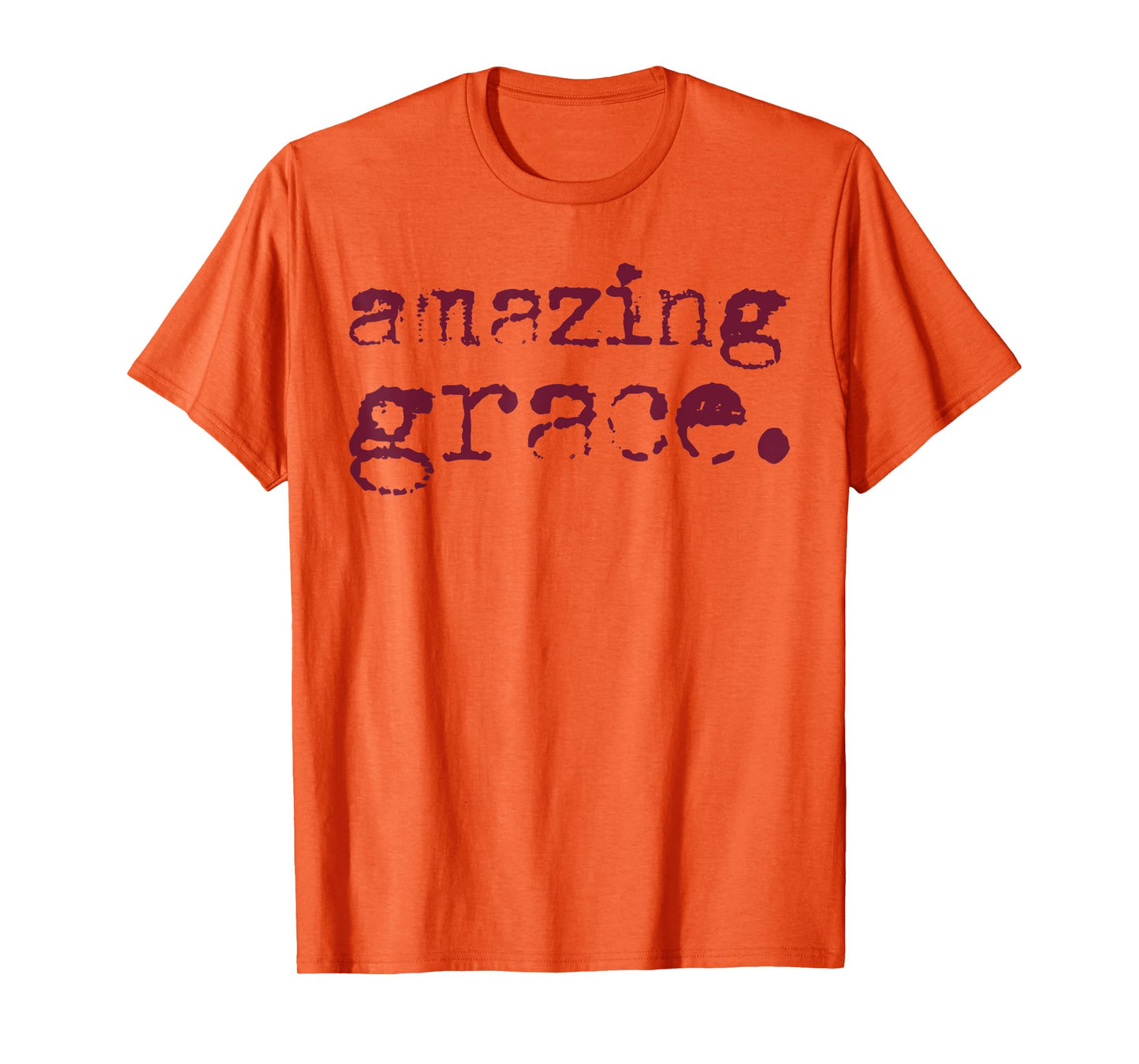 Amazing Grace Christian Quote Vintage Retro Faith Tee T-Shirt