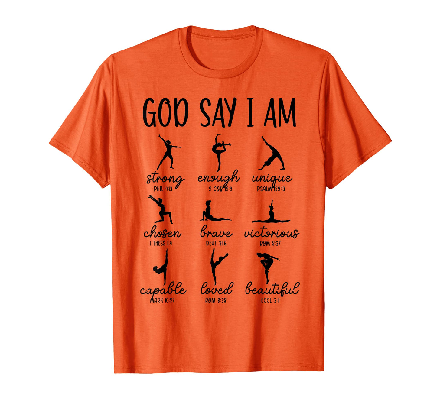 God Says I Am Bible Verse Religious Ballet Dancer T-Shirt