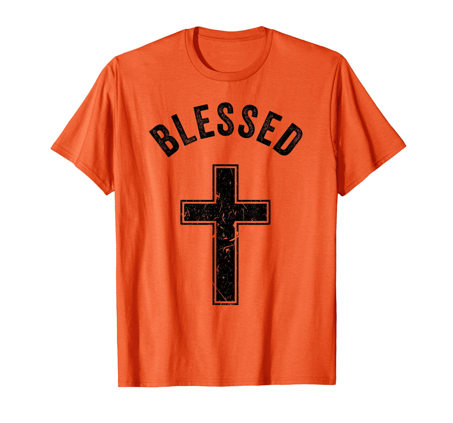 Vintage Blessed Christian Faith Cross Jesus Lover Spiritual T-Shirt