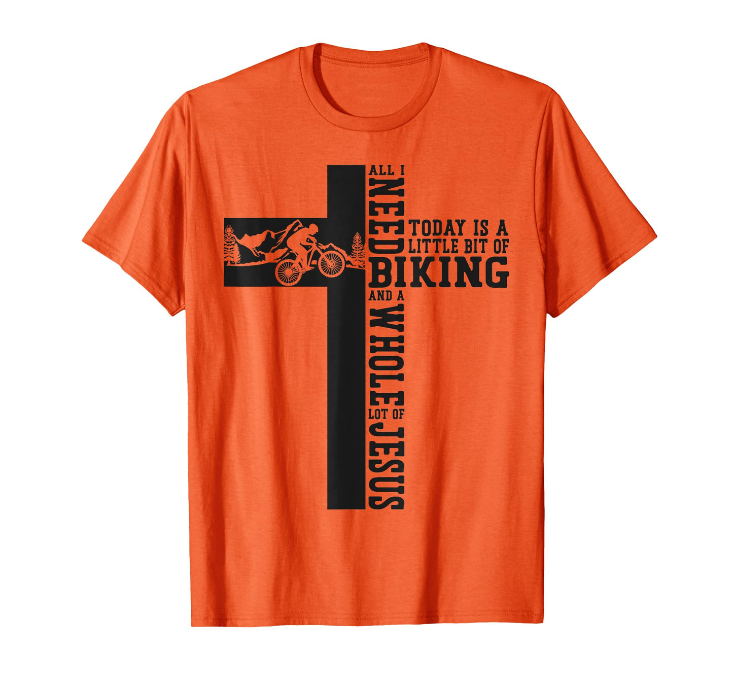 Enduro MTB Mountain Bike Riding Downhill Christian Faith T-Shirt