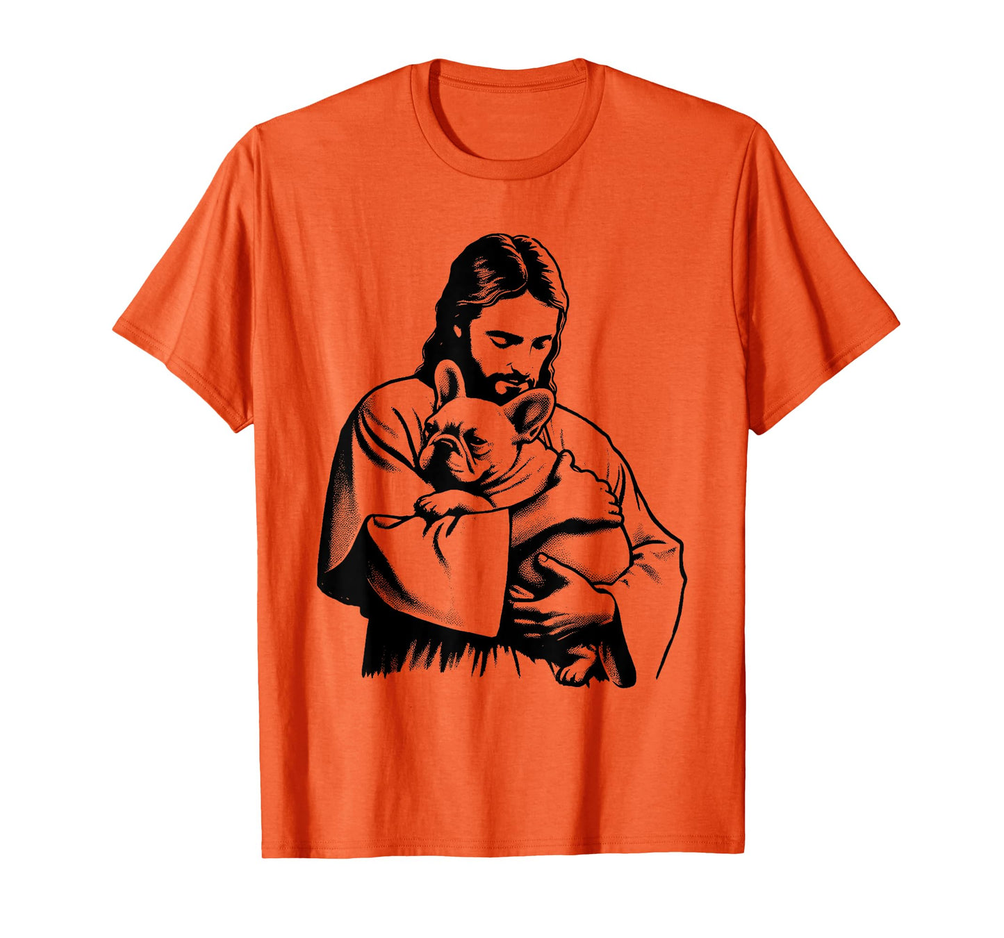 Jesus French Bulldog - Funny Christian Religious Dog Lover T-Shirt for Men Women Kids