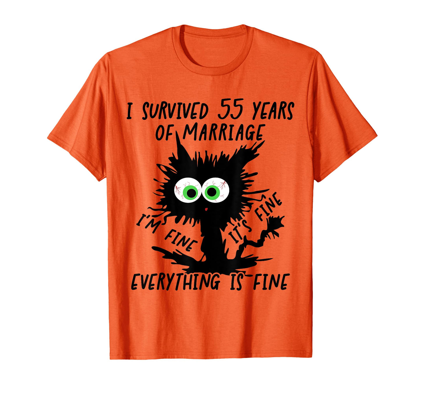 Emerald Wedding I Survived 55 Years Of Marriage T-Shirt