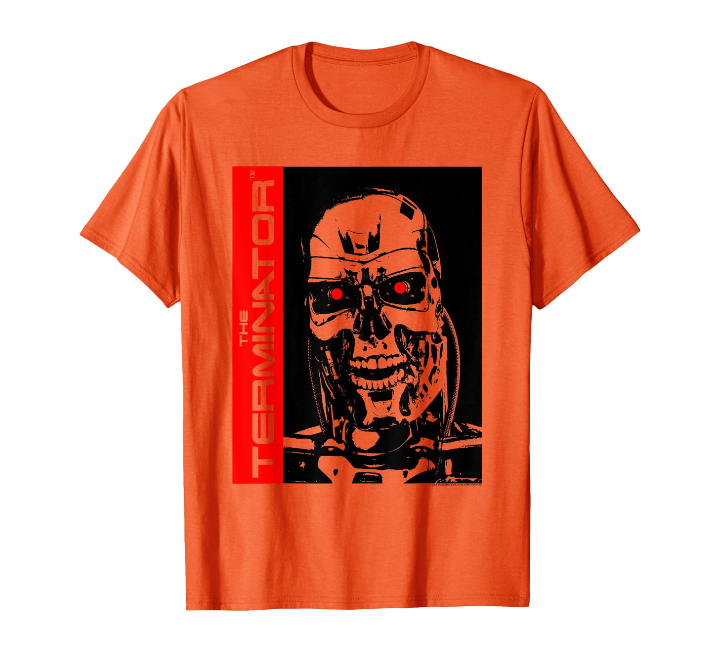 The Terminator High Contrast Endoskeleton Robot Action Movie T-Shirt