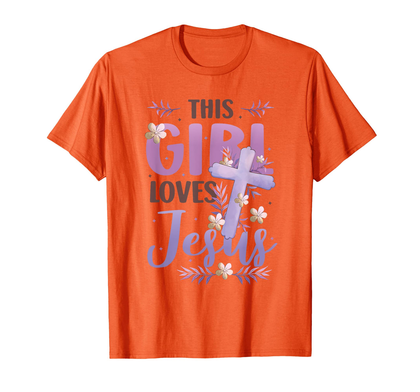 This Girl Loves Jesus Cute Christian Girl Jesus T-Shirt