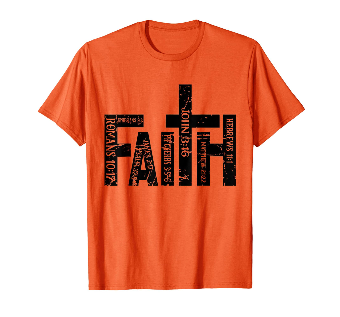 Christian Merch / Faith Bible Verses Cross Psalm Proverbs T-Shirt