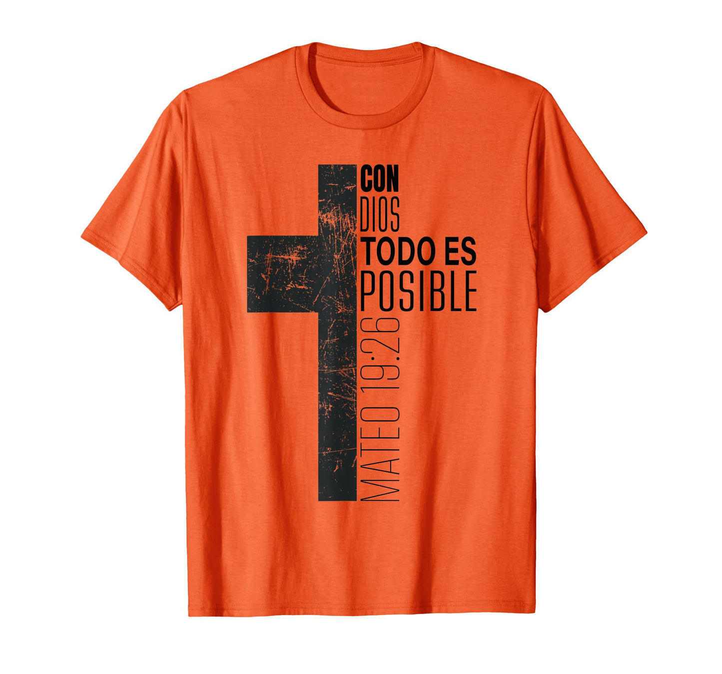 Con Dios Todo Es Posible Christian Spanish Bible Verse Gifts T-Shirt