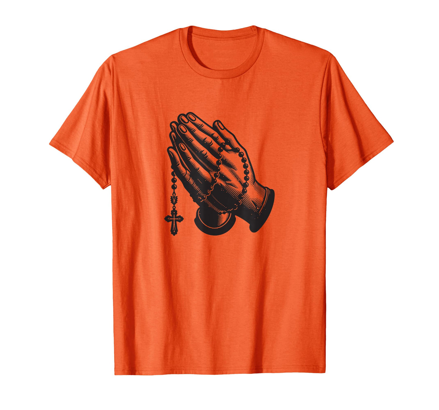 Praying Hands with Rosary T-Shirt