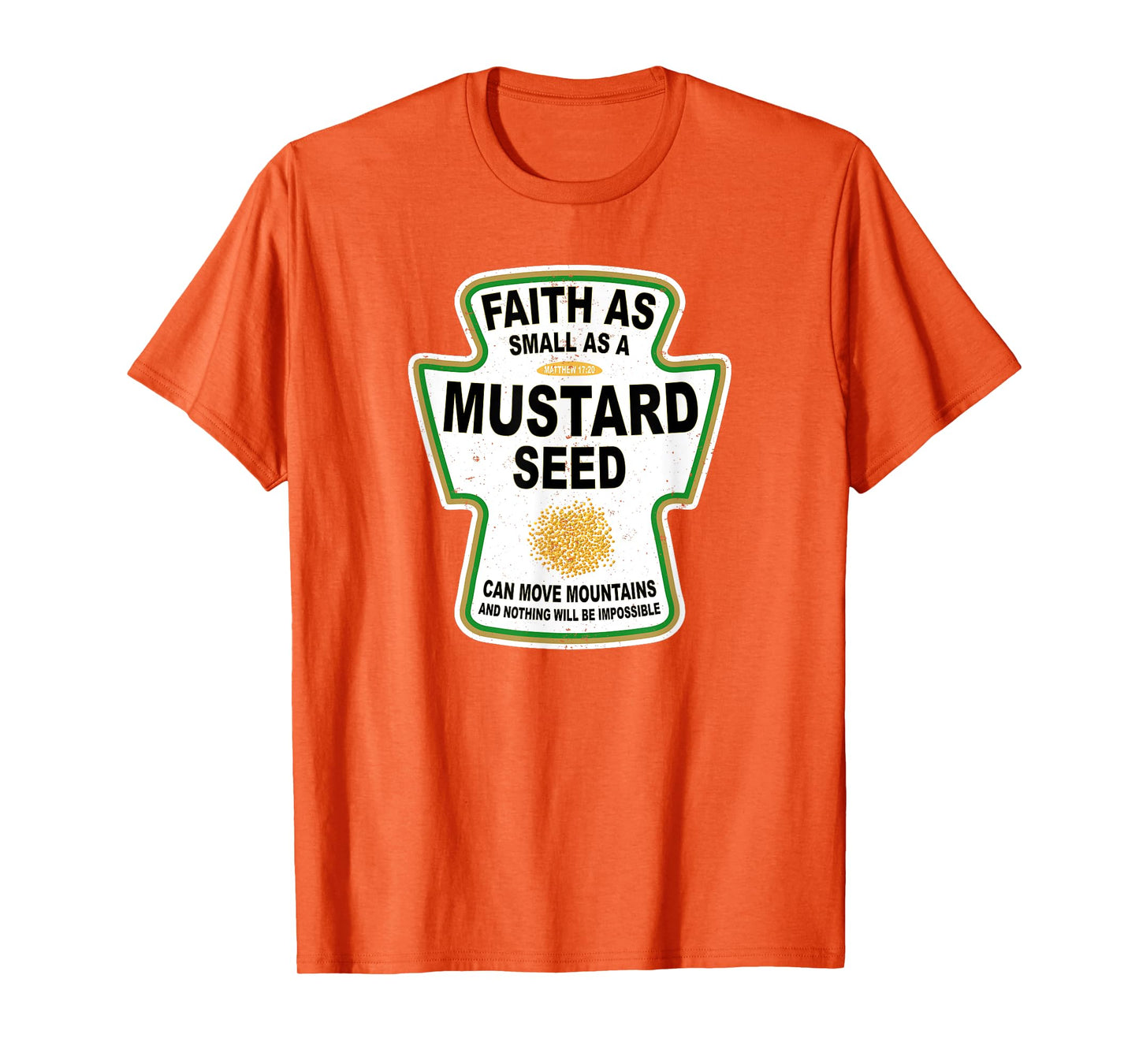 Grunge Christian Seed of Mustard Faith Jesus T-Shirt