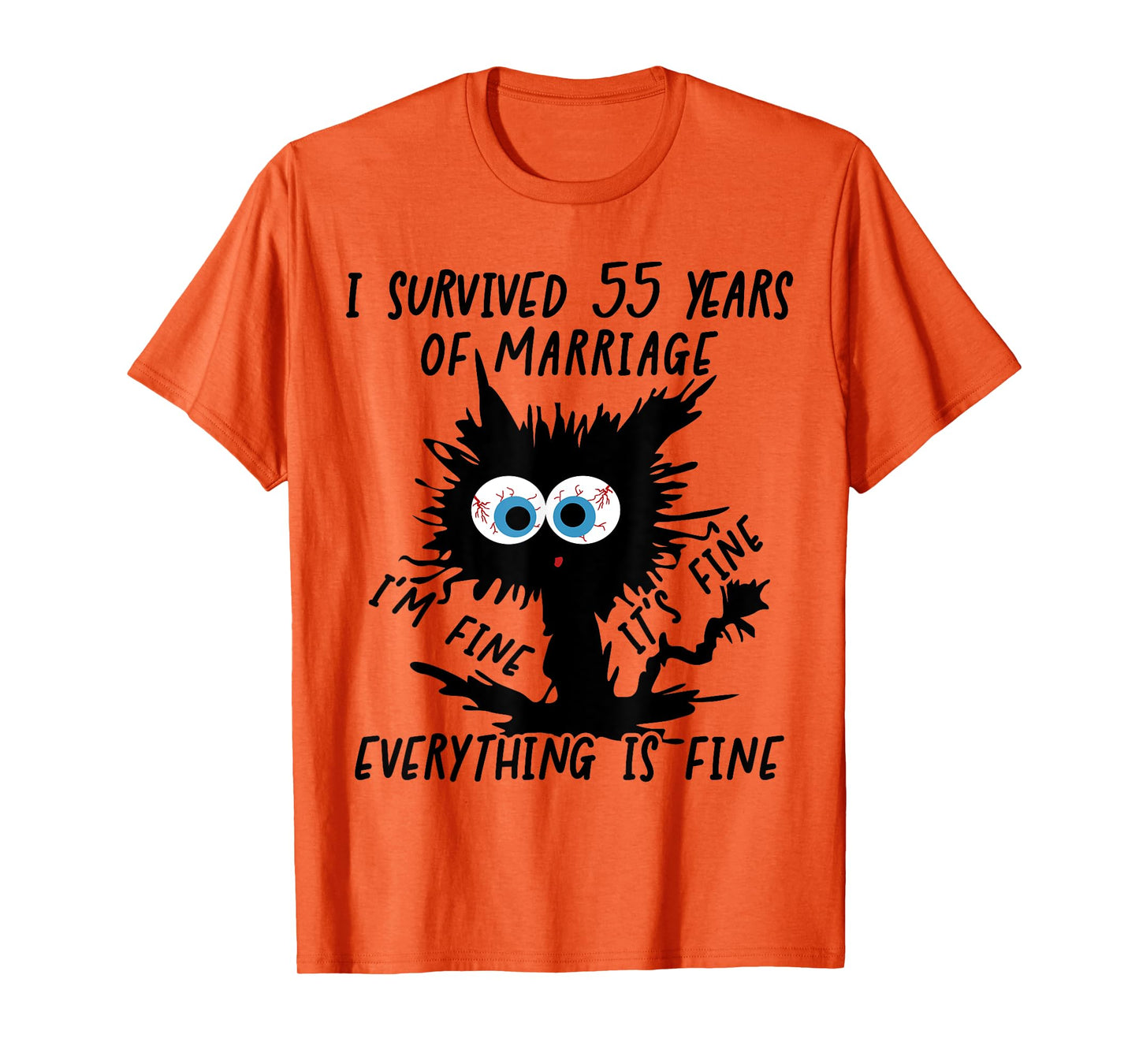 Emerald Wedding I Survived 55 Years Of Marriage T-Shirt