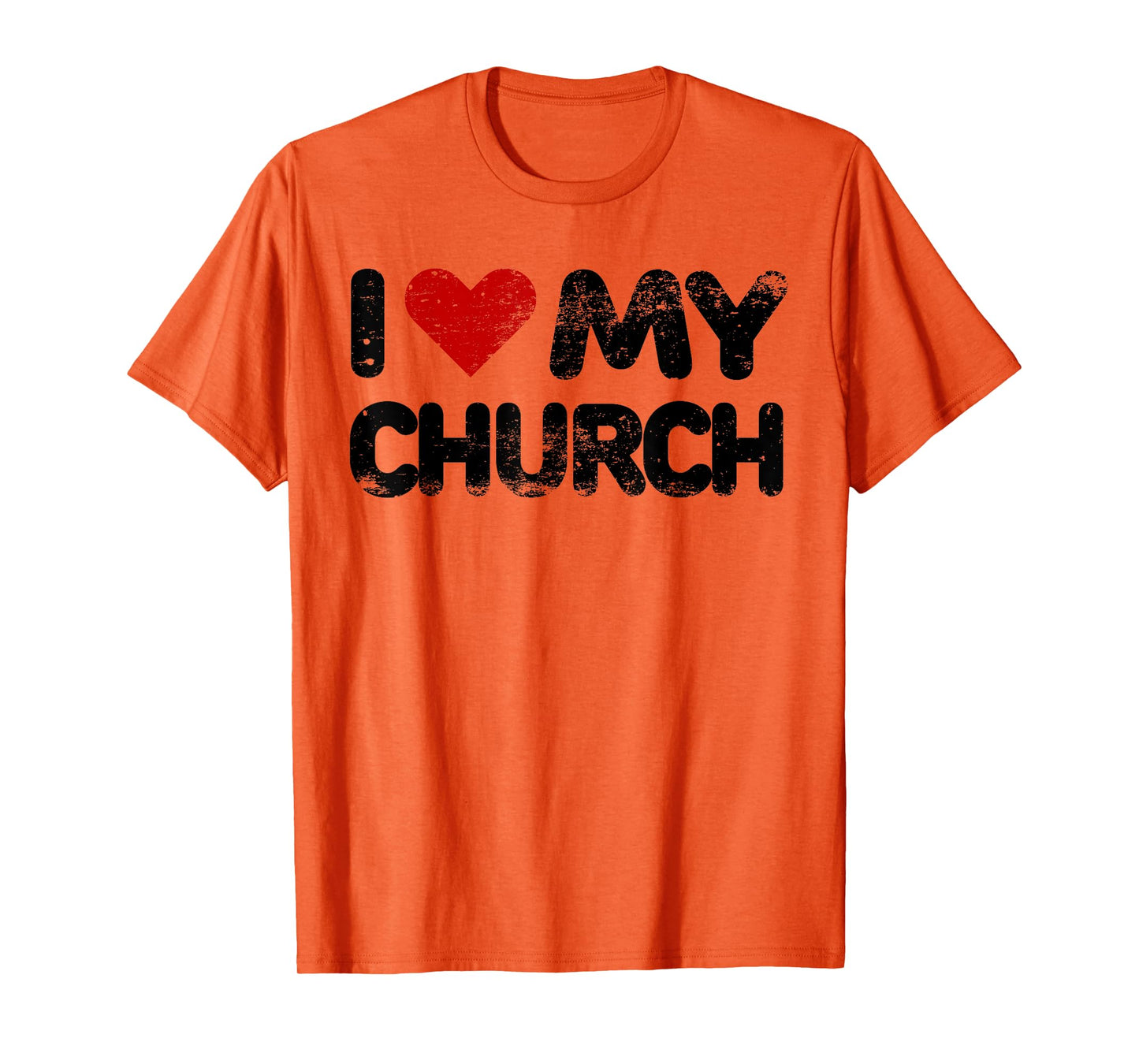 I Love My Church Christian Bible Verse Quote Heart T Shirt T-Shirt