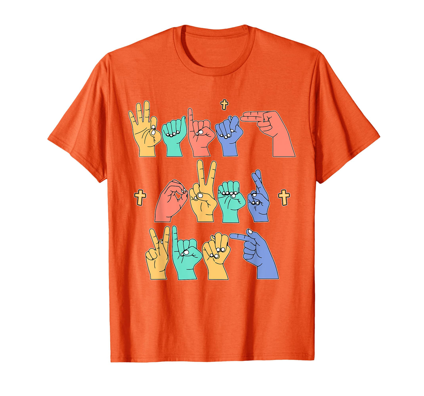 Faith Over Fear ASL Christian Jesus Toddler Sign Language T-Shirt