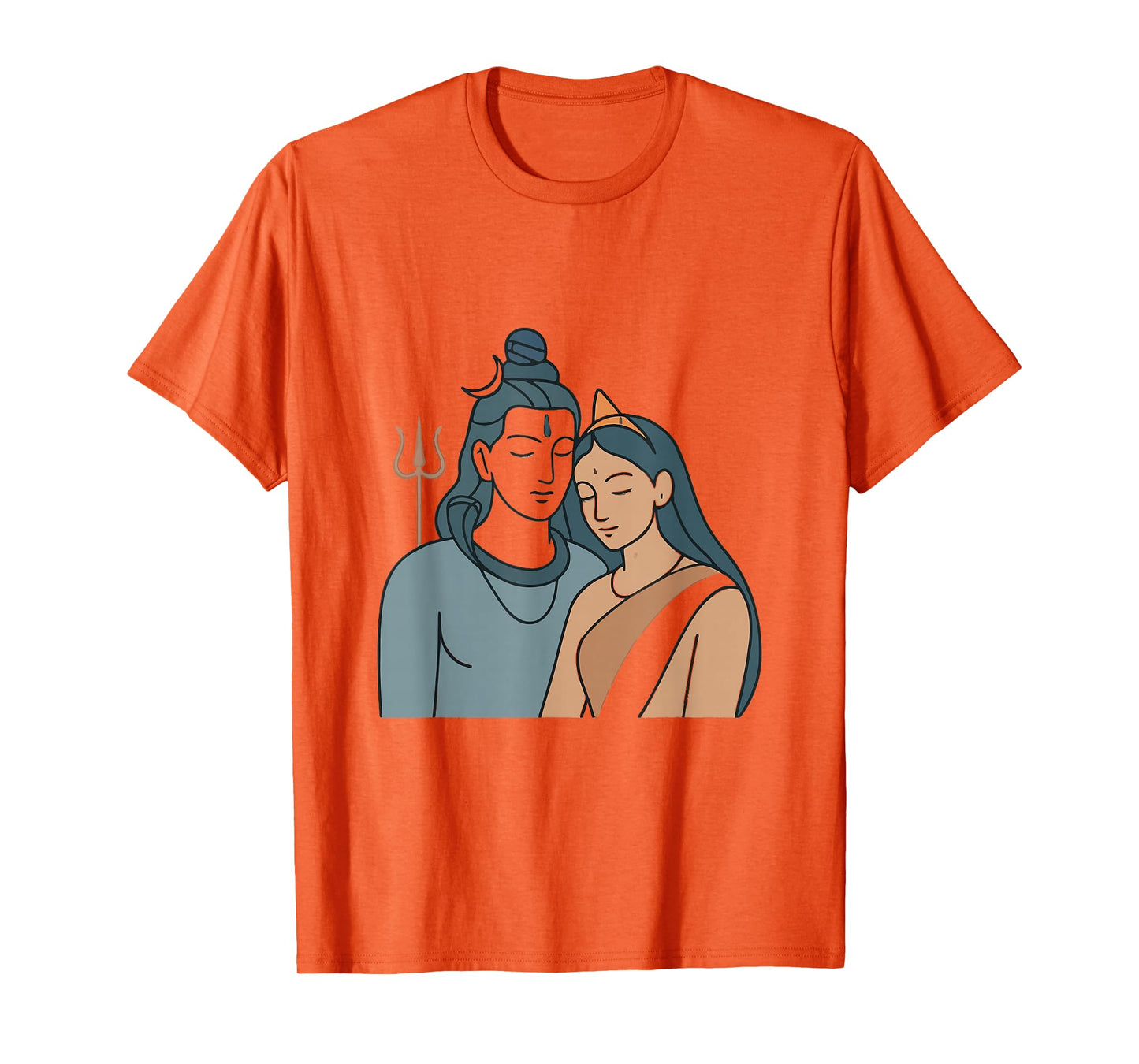 Lord Shiva Durga Hindu God Mahadeva Goddess Parvati T-Shirt