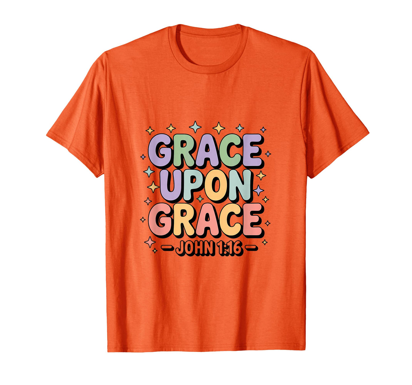 Grace Upon Grace Christian Bible Verse Aesthetic T-Shirt