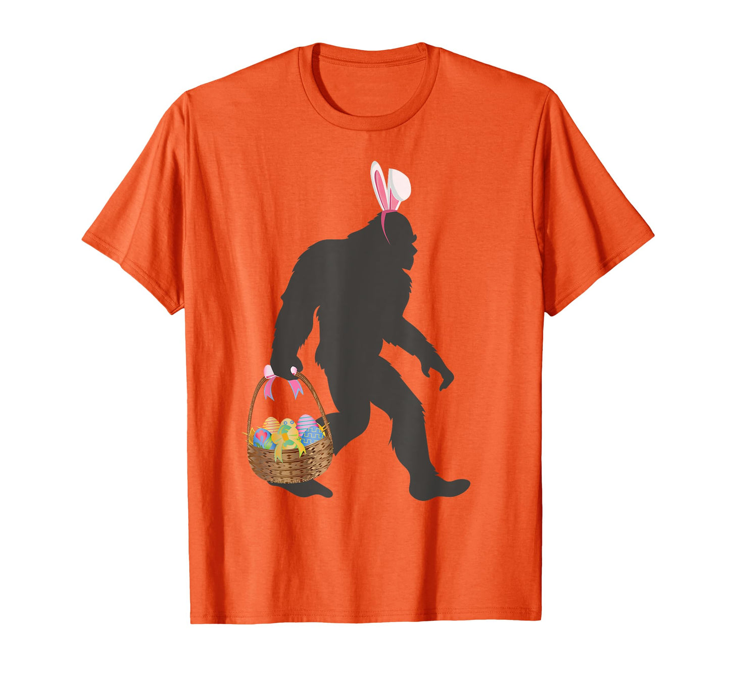 Funny Bigfoot Easter Grey T-Shirt - Classic Fit, Round Neck, Short Sleeve