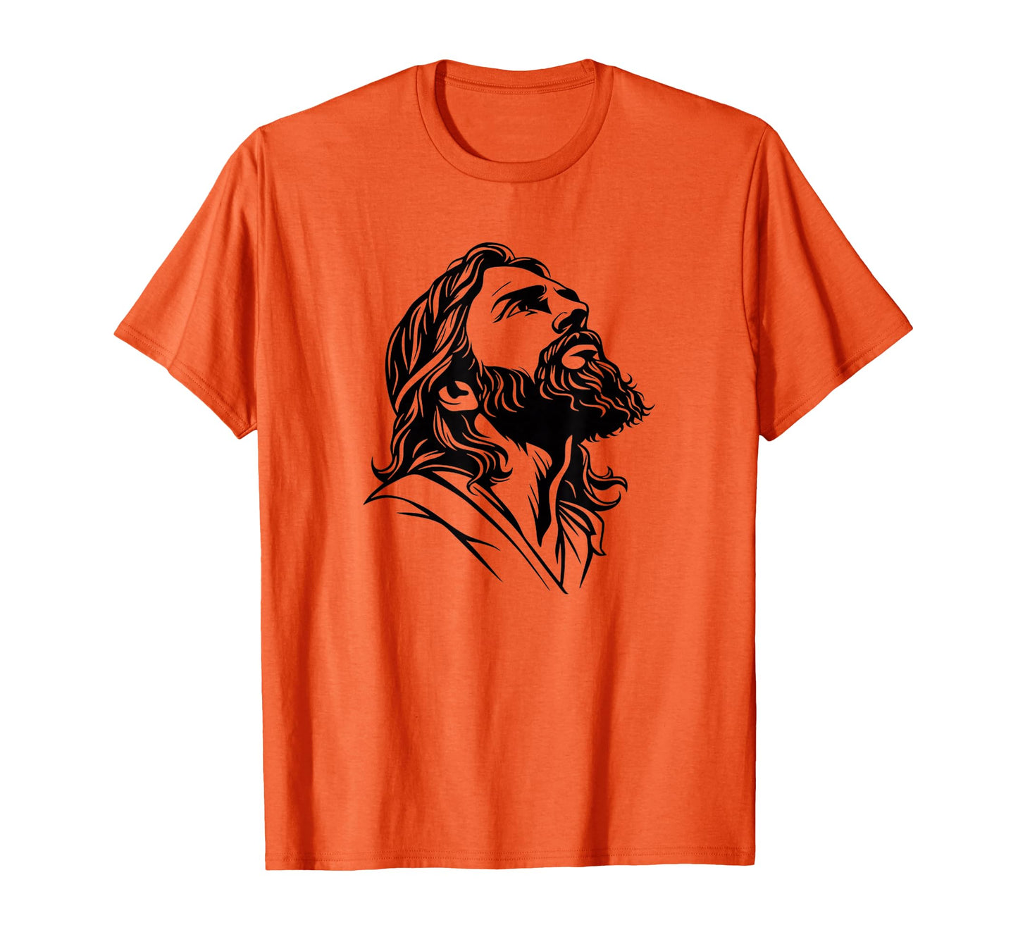 Illustration of Jesus Christ Funny Face of Jesus Tee T-Shirt