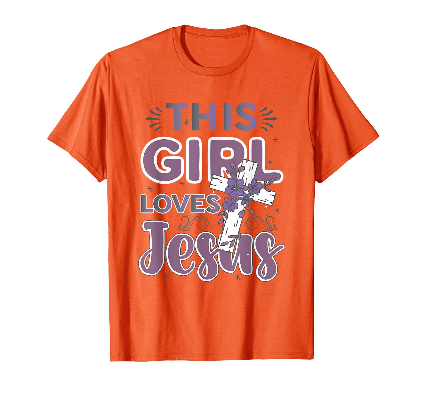 This Girl Loves Jesus Cute Christian Girl Jesus T-Shirt