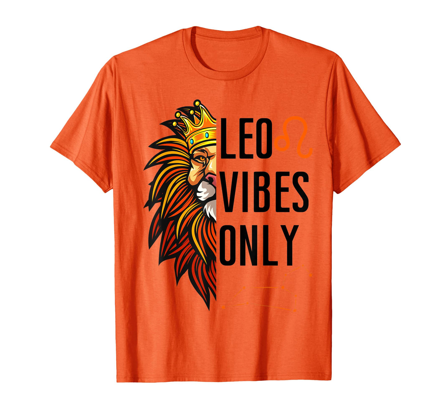 Leo Vibes Only King Lion Roaring Birthday Lions Men Boy Girl T-Shirt