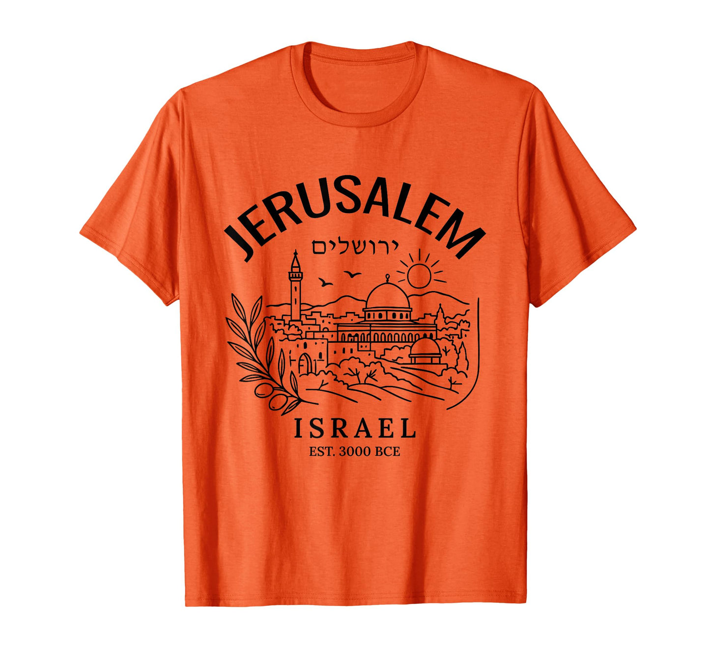 Jerusalem Holy City Israel City of David Biblical Roots T-Shirt