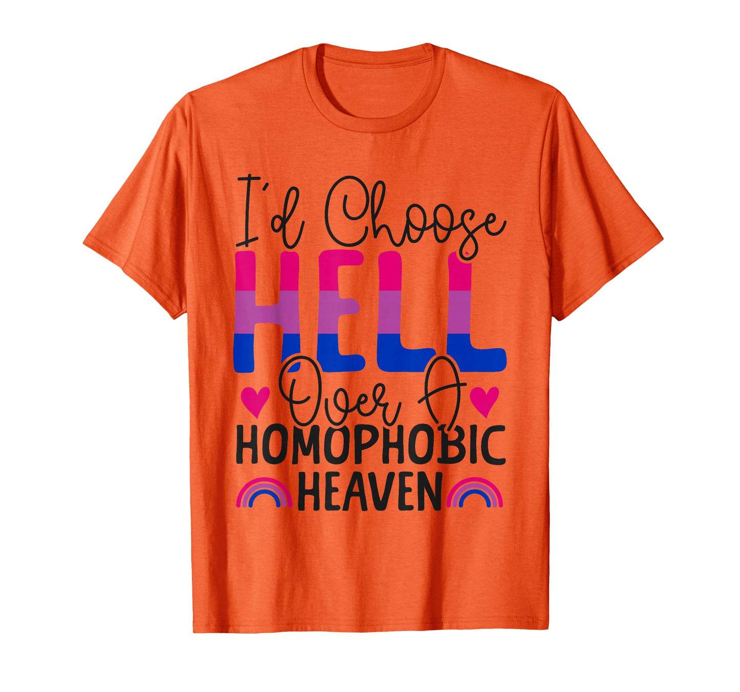 Bisexual Bi Pride Flag Colors Bible Faith Christian I'd T-Shirt